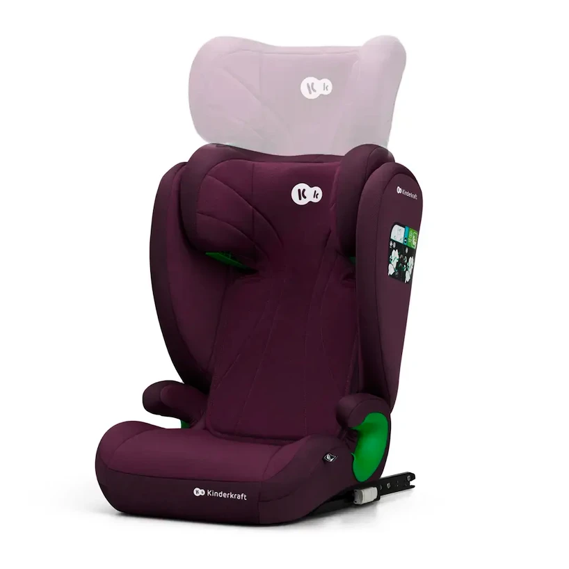 Autostoeltje Kinderkraft Junior Fix 2 i-Size 100-150 cm Cherry Pearl