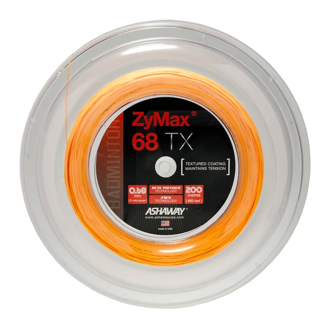 Badminton besnaring Ashaway  Zymax 68 TX Orange Rolle