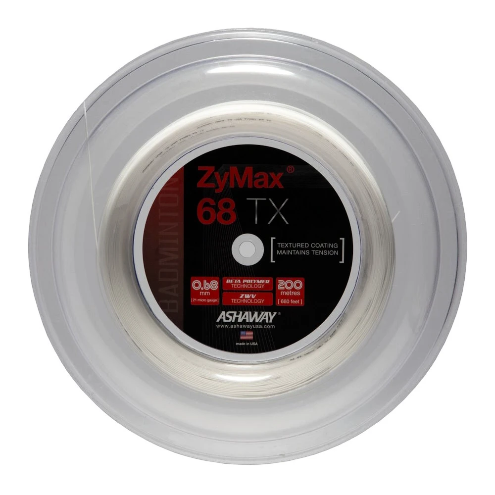 Badminton besnaring Ashaway  Zymax 68 TX White Rolle