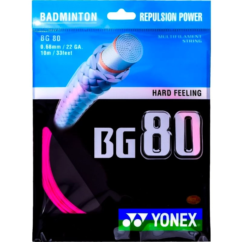 Badminton besnaring Yonex  BG 80 Pink (12 m)