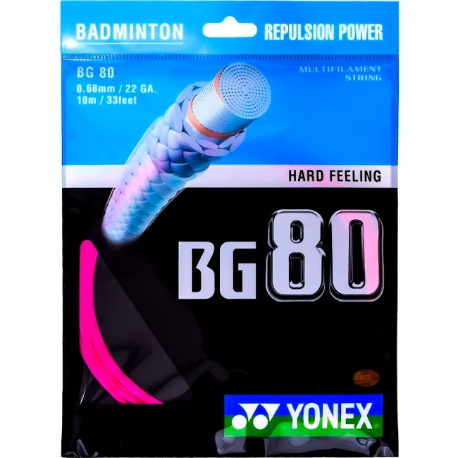 Badminton besnaring Yonex  BG 80 Pink (12 m)