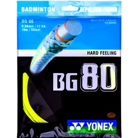 Badminton besnaring Yonex BG 80 Yellow