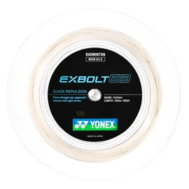 Badminton besnaring Yonex Exbolt 63 White (200 m)