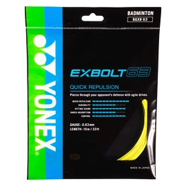 Badminton besnaring Yonex Exbolt 63 Yellow (10m)