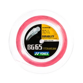 Badminton besnaring Yonex Micron BG65Ti Pink (0.70 mm) - 200 m