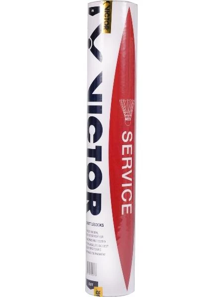 Badminton shuttles Victor  Service (12 Pack)  snelheid 77 (tot 11-21°C)