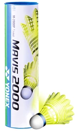 Badminton shuttles Yonex Mavis 2000 Yellow (6 Pack)