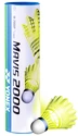 Badminton shuttles Yonex  Mavis 2000 Yellow (6 Pack)  blauwe streep (tot 11-21°C)