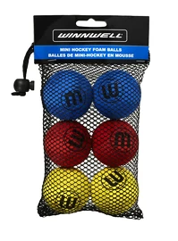 Bal WinnWell Knee Hockey Ball 50mm 5g Eva Multicolour 6-pack