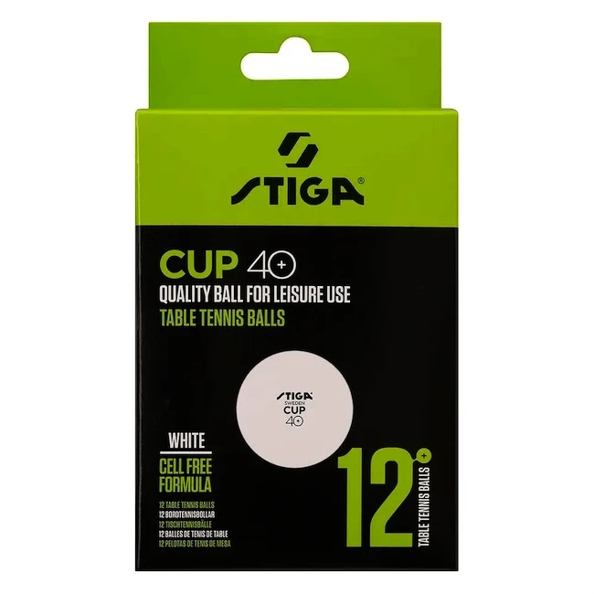 Ballen Stiga  Cup 40+ ABS White 12 Pack