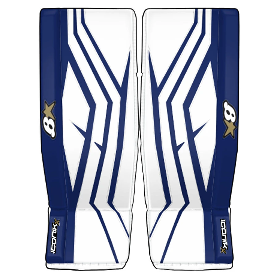 Beenbeschermers BRIAN'S Iconik X White/Blue Senior 36 + 1 inch