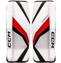 Beenbeschermers CCM YTflex 3 White/White/Red/Black Youth 26 inch