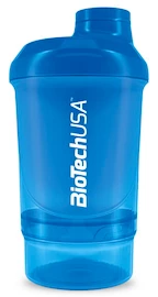 BioTech USA Shaker Wave+ Nano 300 ml + 150 ml blauw