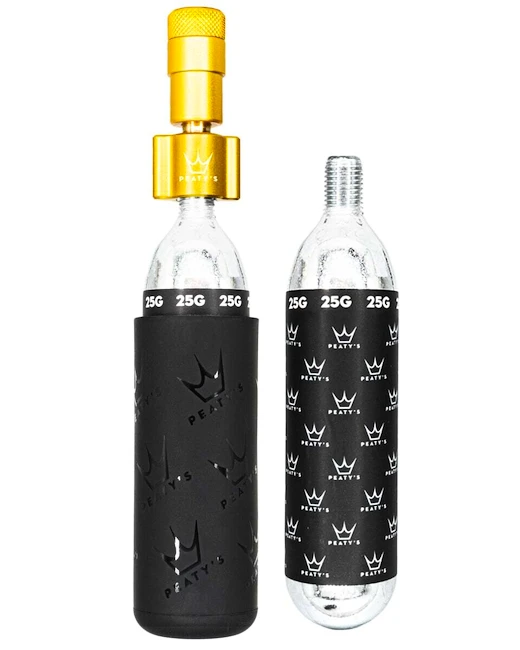 CO2-pompkop met patroonset PEATY'S  Mtb (25g) - gold (ppr-hti-mtb-gld-12)