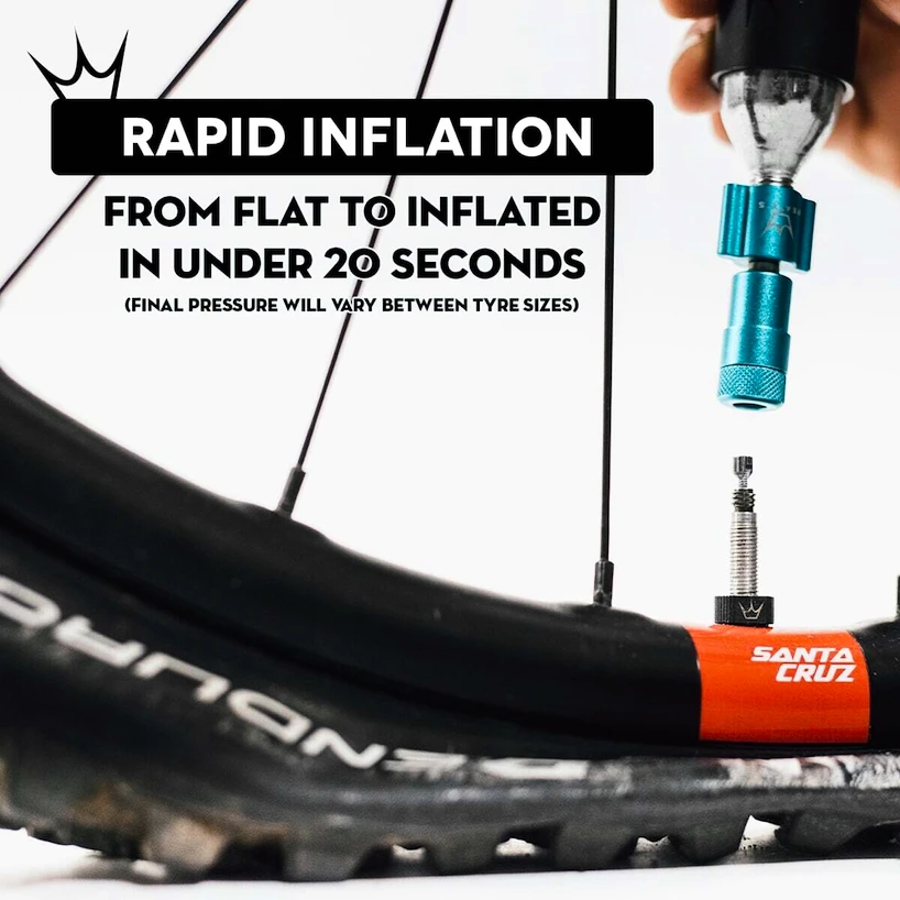 CO2-pompkop met patroonset PEATY'S  Road & gravel (16g) - black (ppr-hti-rag-blk-12)