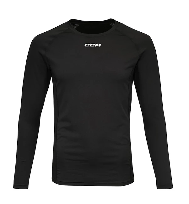 Compressie T-shirt CCM  Compression LS Top Black Junior S