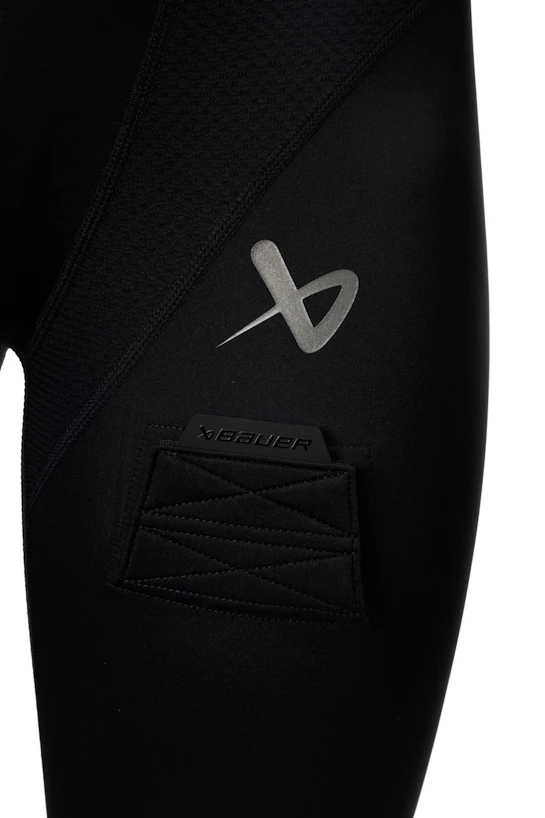 Compressiebroek met kruisbeschermer Bauer  Womens PRO Jill Pant Black Senior