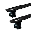 Dakdrager Thule met EVO WingBar Zwart BMW 3-Series (E46) 4-Dr Sedan met vaste punten 00-01