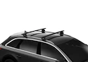 Dakdrager Thule met EVO WingBar Zwart BMW 3-series Touring 5-Dr Estate met geïntegreerde dakrails 10-11