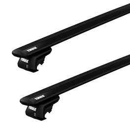 Dakdrager Thule met EVO WingBar Zwart Chevrolet Blazer 3-Dr SUV met dakrails 00-05