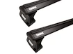 Dakdrager Thule met EVO WingBar Zwart Chevrolet Equinox EV 5-Dr SUV met geïntegreerde dakrails 24+