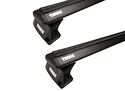 Dakdrager Thule met EVO WingBar Zwart Chevrolet Equinox EV 5-Dr SUV met geïntegreerde dakrails 24+