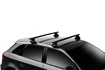 Dakdrager Thule met EVO WingBar Zwart Daihatsu Sirion 5-Dr Hatchback met kaal dak 18+