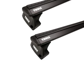 Dakdrager Thule met EVO WingBar Zwart Fiat Panda 5-Dr Hatchback met geïntegreerde dakrails 12+