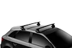 Dakdrager Thule met EVO WingBar Zwart Fiat Punto Evo 5-Dr Hatchback met kaal dak 09-12