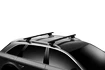 Dakdrager Thule met EVO WingBar Zwart Ford Focus (Mk II) 5-Dr Estate met dakrails 00-04