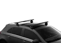 Dakdrager Thule met EVO WingBar Zwart Hyundai i20 (Mk. II) 5-Dr Hatchback met vaste punten 15-20