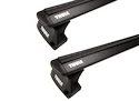 Dakdrager Thule met EVO WingBar Zwart Jeep Compass 5-Dr SUV met vaste punten 11-16