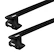 Dakdrager Thule met EVO WingBar Zwart Nissan Juke (Mk II) 5-Dr SUV met kaal dak 20-24