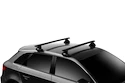 Dakdrager Thule met EVO WingBar Zwart Nissan Micra K13 5-Dr Hatchback met kaal dak 10-16