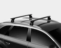 Dakdrager Thule met EVO WingBar Zwart Peugeot Bipper 3-Dr Van met vaste punten 08-24