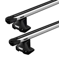 Dakdrager Thule met SlideBar Dodge Ram 1500/2500/3500 4-Dr Double-cab met kaal dak 09-18