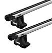 Dakdrager Thule met SlideBar Mitsubishi Triton (KB4T) 4-Dr Double-cab met kaal dak 05-15