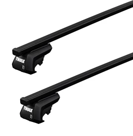 Dakdrager Thule met SquareBar Fiat Panda 3-Dr Hatchback met dakrails 00-02