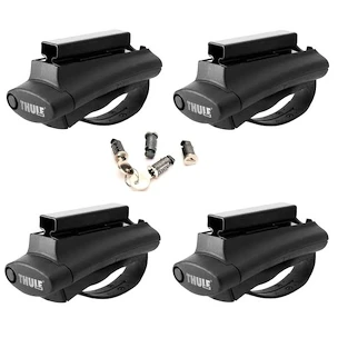 Dakdrager Thule met SquareBar Fiat Stilo Uproad 5-Dr SUV met dakrails 02-07
