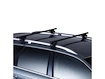 Dakdrager Thule met SquareBar Hyundai Starex 4-Dr MPV met dakrails 00-07