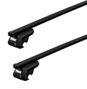 Dakdrager Thule met SquareBar Jeep Cherokee (KJ) 5-Dr SUV met dakrails 02-07