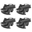 Dakdrager Thule met SquareBar Volkswagen Cross Polo 5-Dr Hatchback met dakrails 06-09