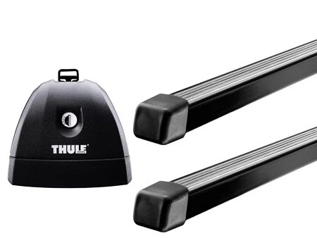 Dakdrager Thule met SquareBar Volkswagen Transporter (T6) 4-Dr Double-cab met vaste punten 15+