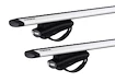 Dakdrager Thule met WingBar Mitsubishi Pajero Sport 5-Dr SUV met dakrails 06-09