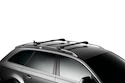 Dakdrager wingbar rand zwart voor Opel Mokka X 5-dr SUV met geïntegreerde dakrails 2016+