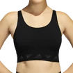 Dames bh adidas  Aeroknit Light Support Bra Black