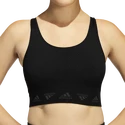 Dames bh adidas  Aeroknit Light Support Bra Black