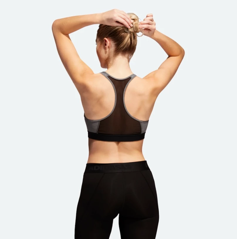 Dames bh adidas  Drst Ask Bra Grey  XS