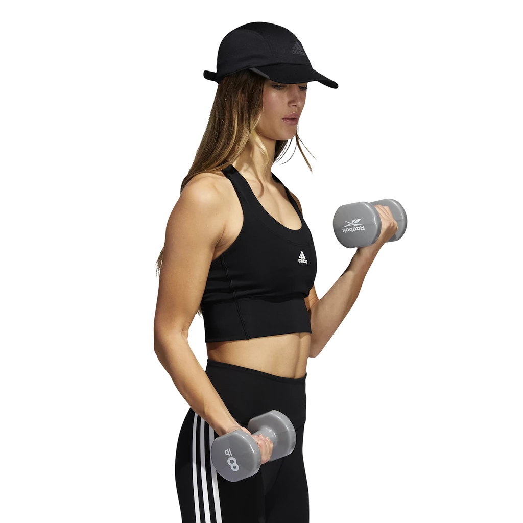Dames bh adidas  Running Medium-Support Pocket Black