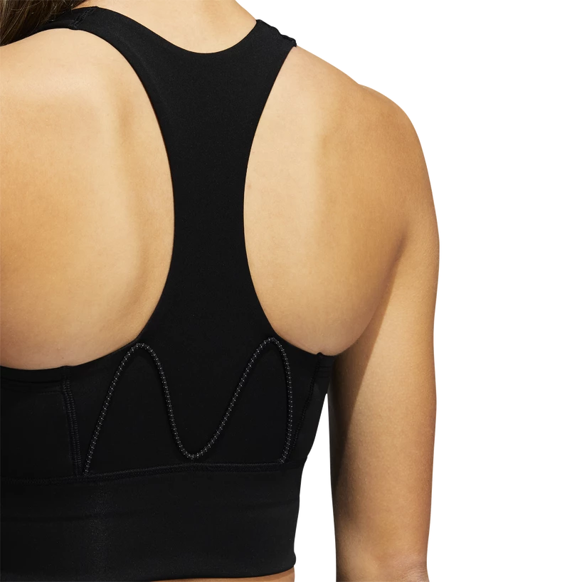 Dames bh adidas  Running Medium-Support Pocket Black